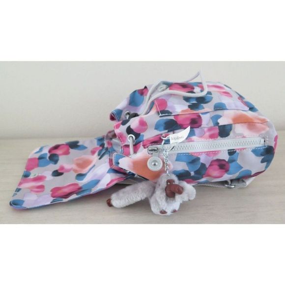 Kipling KI1746 5EE Women's Dreamy Bouquet Kaylin Small Drawstring Backpack $100 - Picture 10 of 12